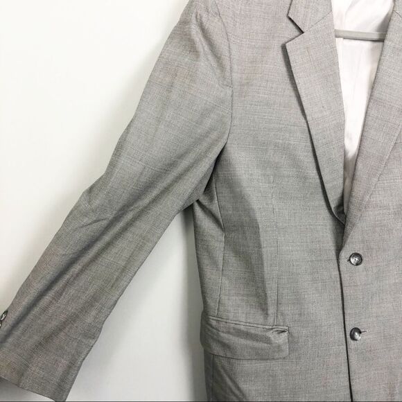 JOS A BANK | Gray Cotton & Wool Blend Blazer 42R - Picture 3 of 8